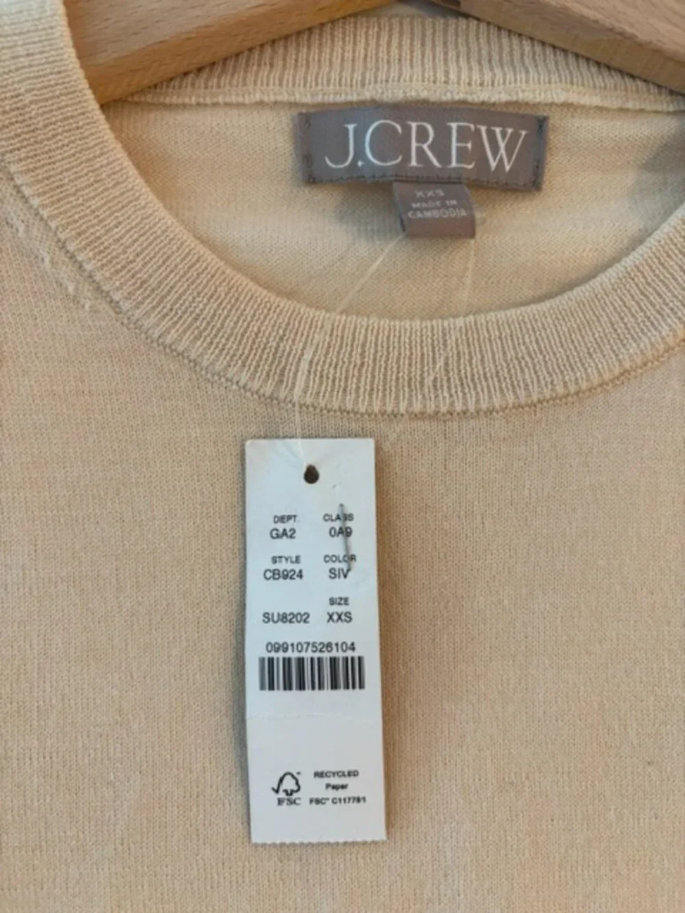 NWT J.Crew Women's Lightweight Merino Wool Blend Crewneck Sweater - XXS